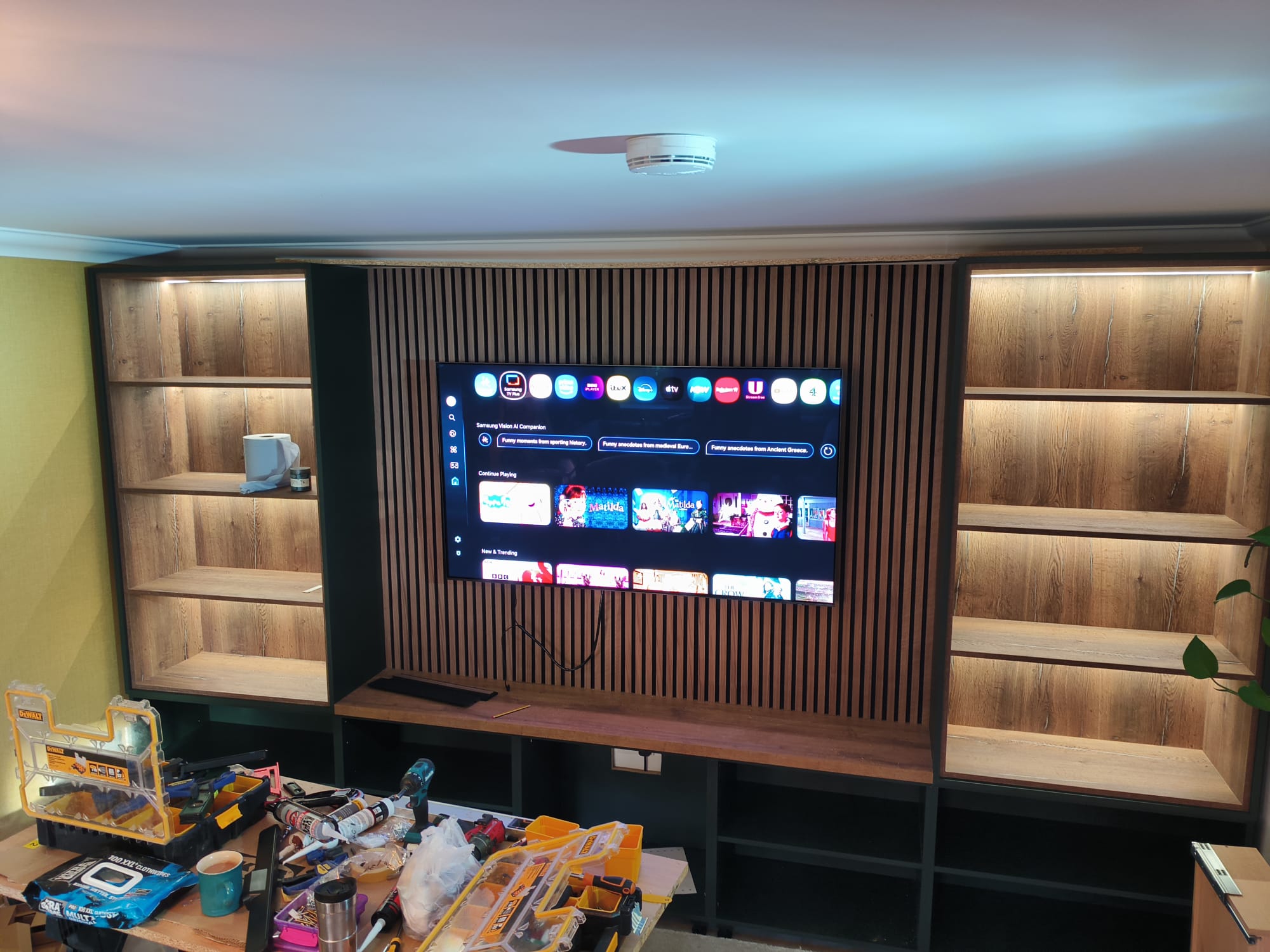 Media Wall with Lit Shelving in Carlisle during image 1