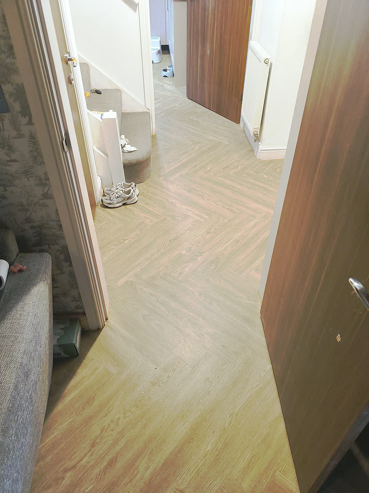 Herringbone Flooring Through the Ground Floor after image 3