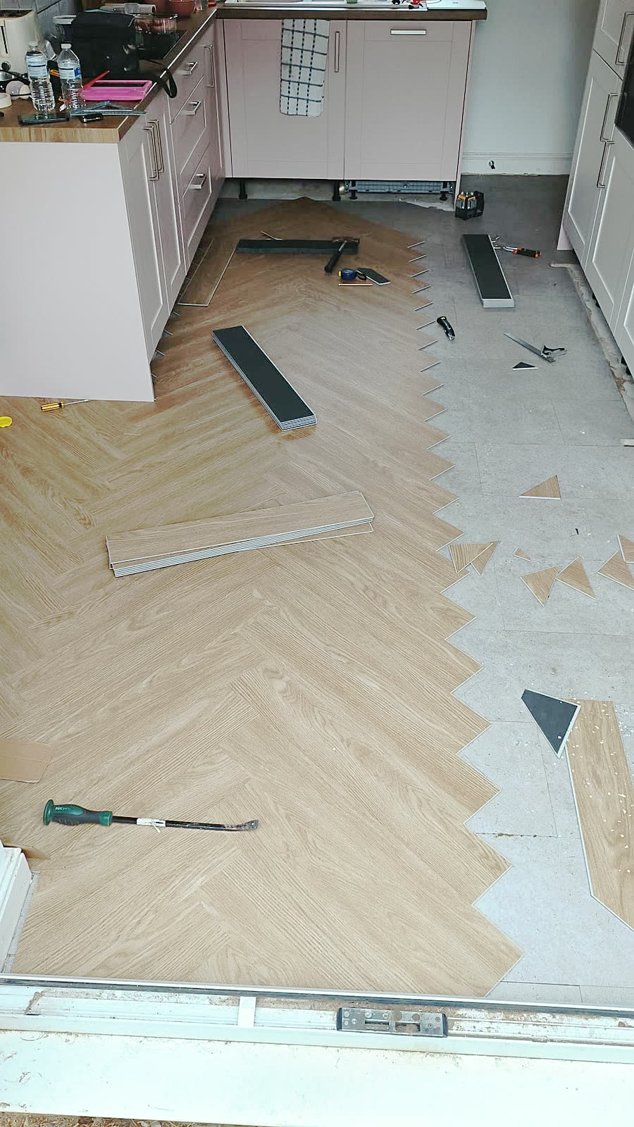 Herringbone Flooring Through the Ground Floor during image 1
