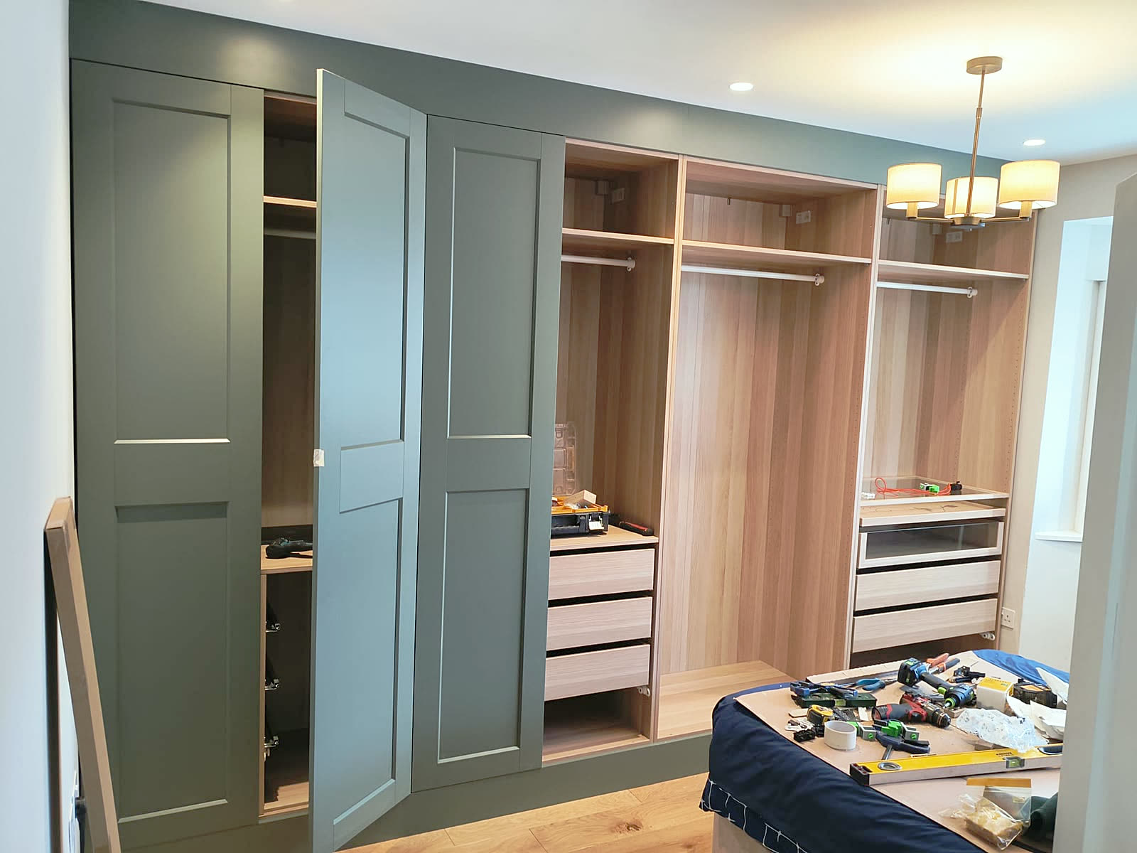 Fitted Wardrobes with Shaker Doors completed project image